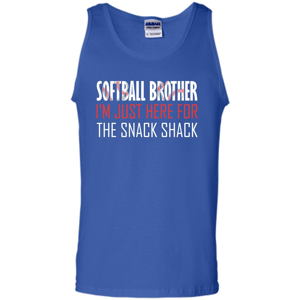 Softball Brother T-shirt I'm Just Here For The Snack Shack Royal