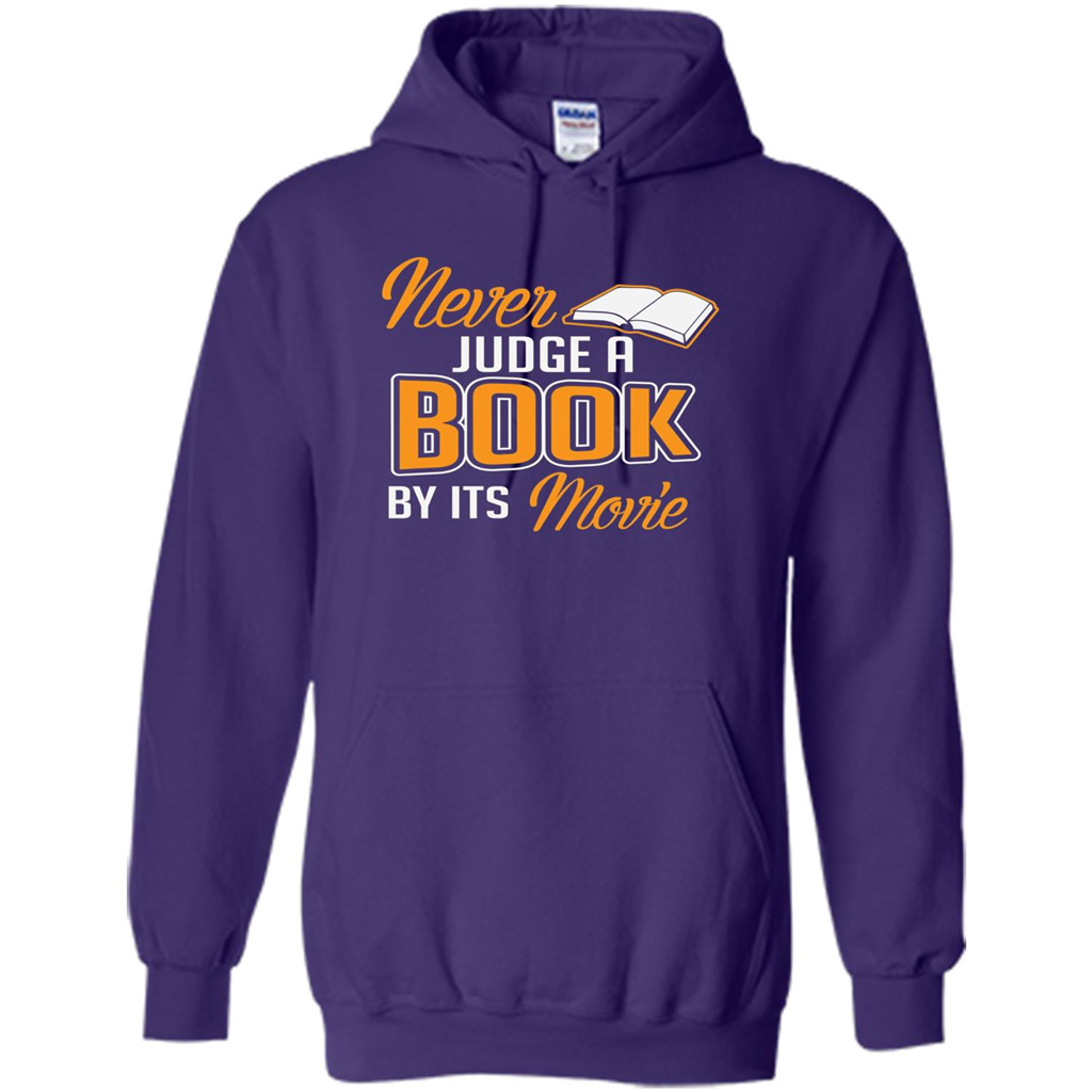 Book Reader T-shirt Never Judge A Book By It's Movie T-shirt Purple