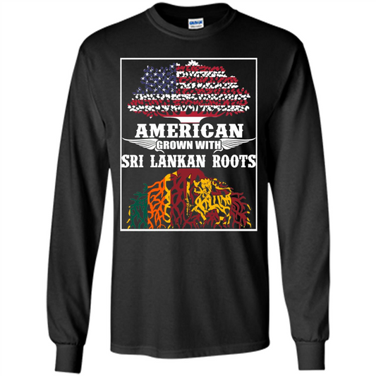 American Grown With Sri Lankan Roots T-shirt Orange