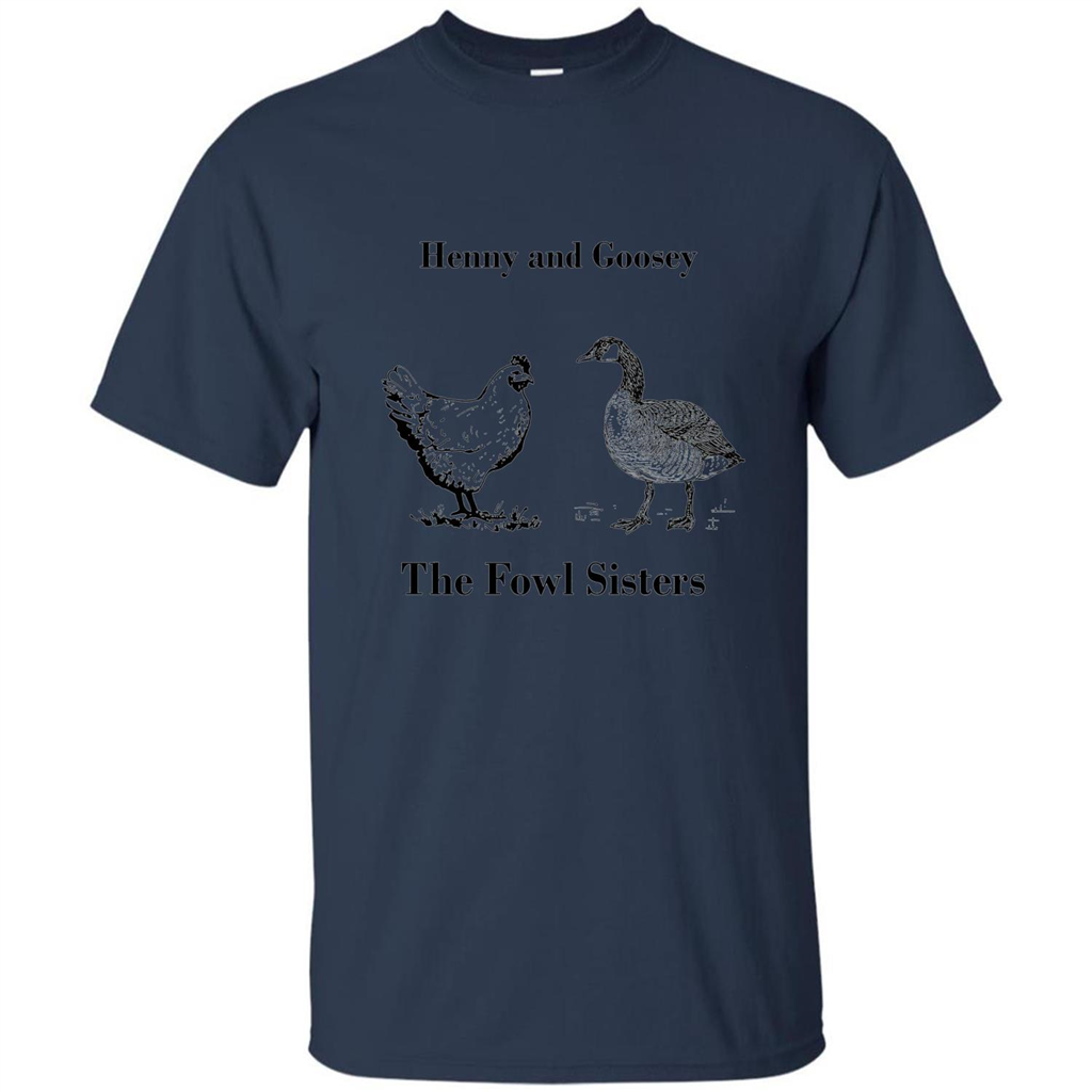 Henny and Goosey The Fowl Sisters T-shirt Navy