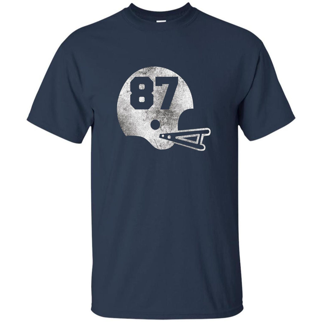 Football Number 87 T-Shirt Player Number Navy