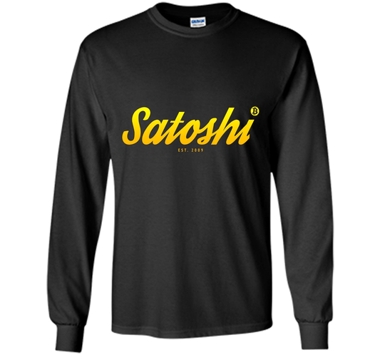 Bitcoin Est. 2009 Satoshi Nakamoto Crypto BTC T-shirt Black S