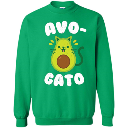 Avogato - Avocado Cat - Funny Avocado T-shirt Irish Green