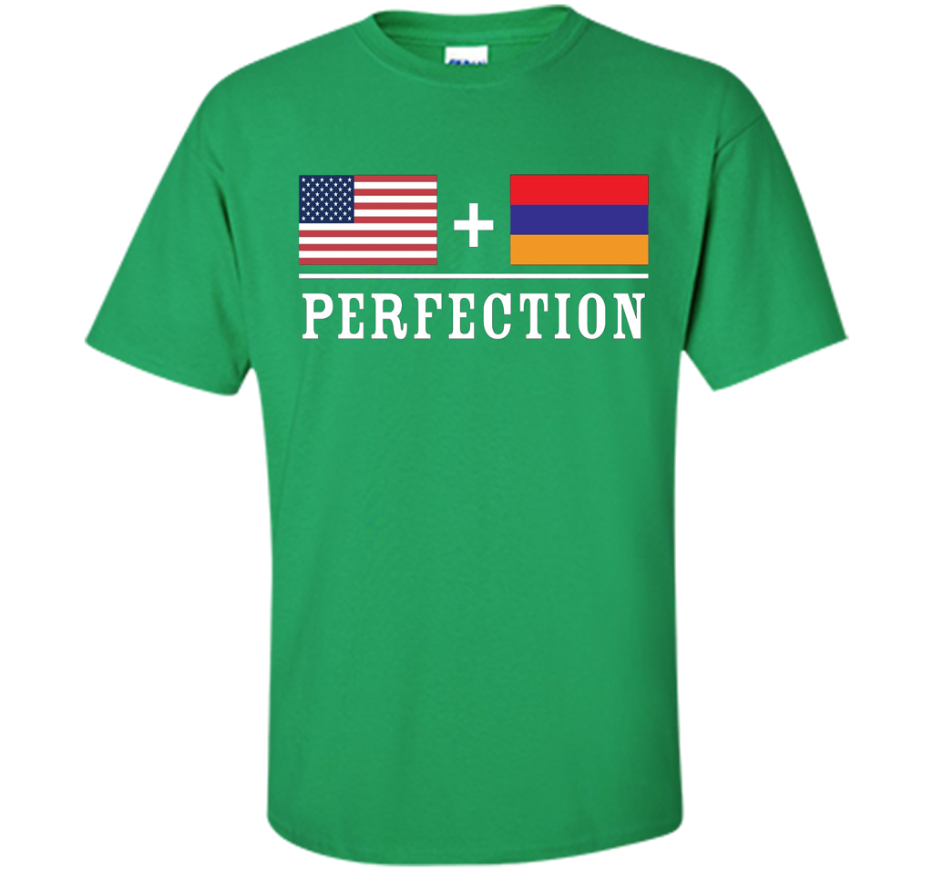American + Armenian = Perfection Flag T-Shirt t-shirt Irish Green