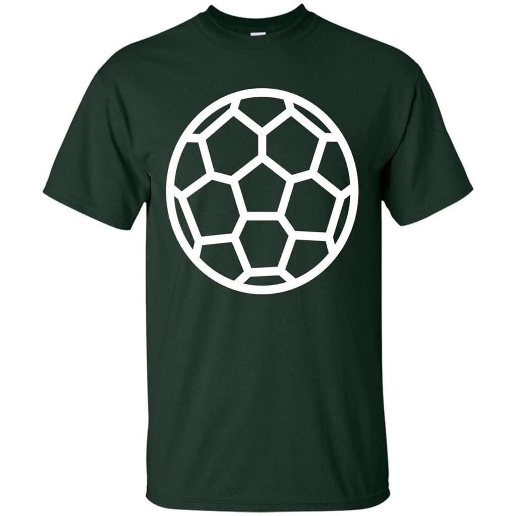 I Love American Soccer Ball Modern Sport T-shirt Forest Green