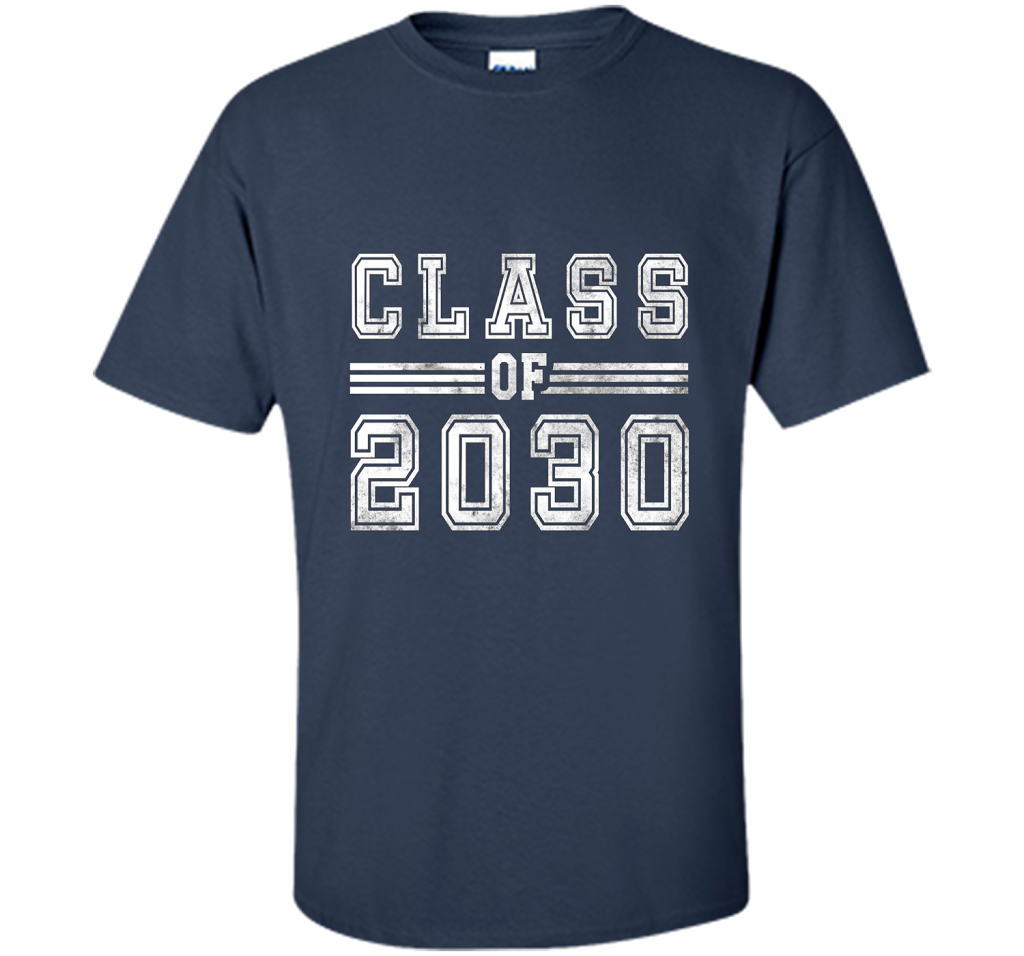 Kindergarten T-shirt Class Of 2030 Kindergarten Style T-shirt Navy