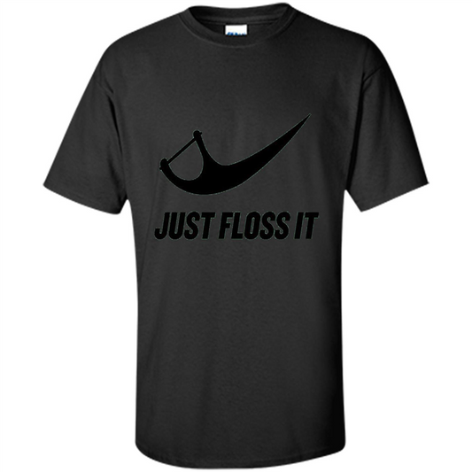 Just Floss It T-Shirt Black