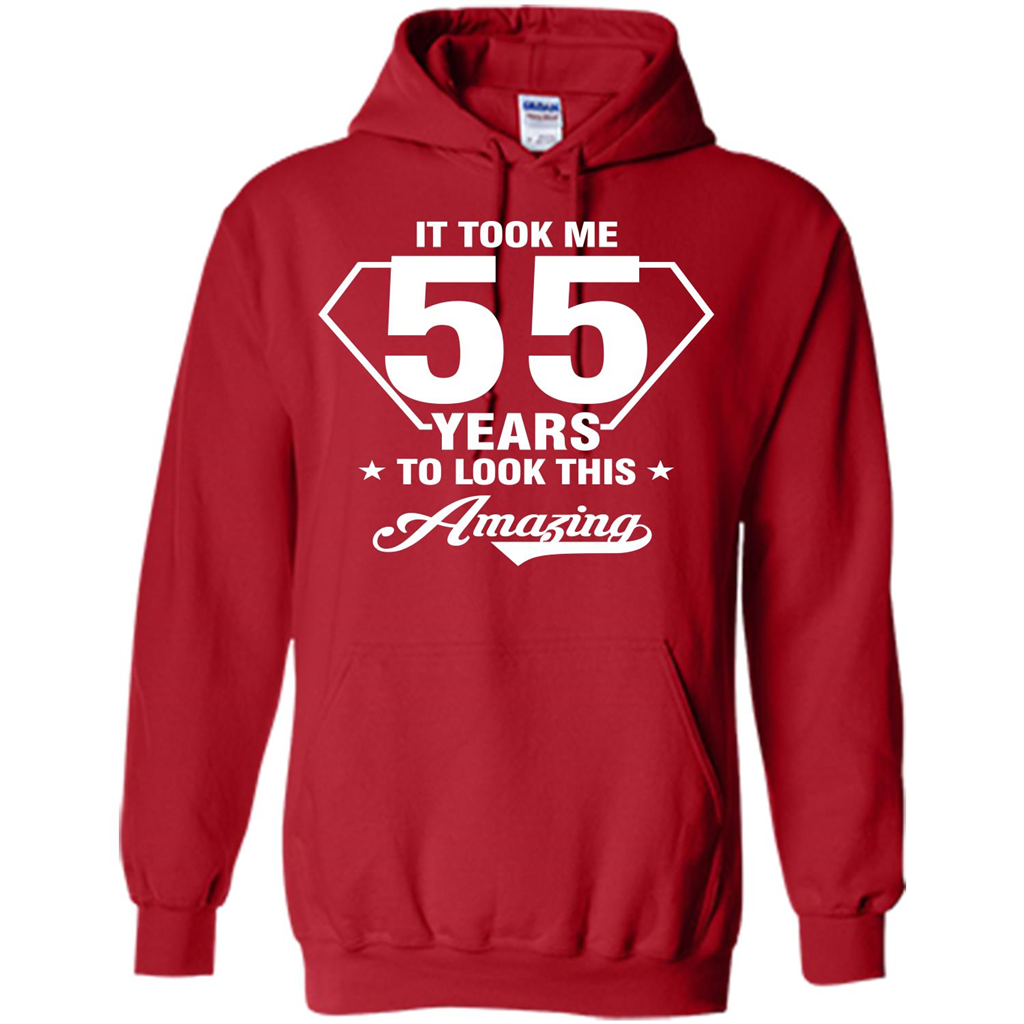 Birthday Gift T-shirt It Took Me 55 Years To Look This Amazing Red