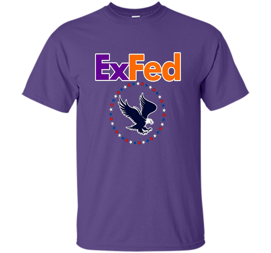 Funny Retired Federal Government Worker EX FED T-shirt t-shirt Purple