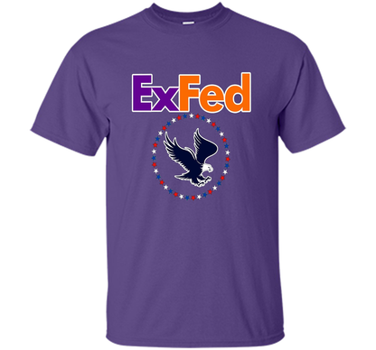Funny Retired Federal Government Worker EX FED T-shirt t-shirt Purple