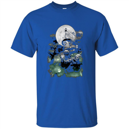 The Nightmare Before Christmas Haunted Scene T-Shirt Royal