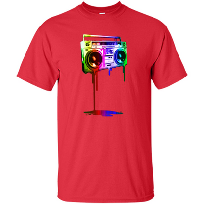 Melting Boombox Digital Rainbow Look Red