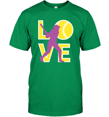 Love Baseball Shirt T-Shirt T-Shirt Irish Green