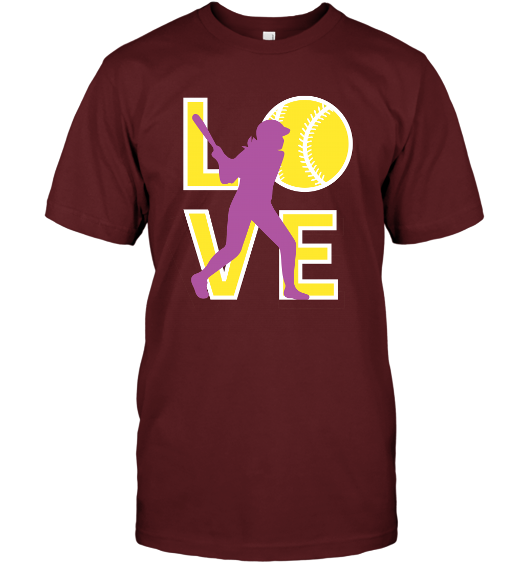 Love Baseball Shirt T-Shirt T-Shirt Cardinal