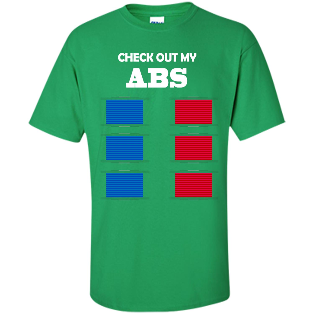 Funny Engineer T-shirt Check Out My Abs Irish Green