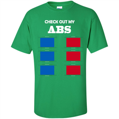 Funny Engineer T-shirt Check Out My Abs Irish Green