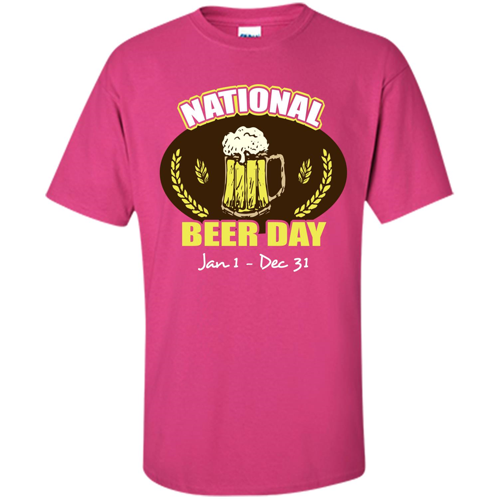 Beer T-shirt National Beer Day Jan1-Dec 31 Heliconia