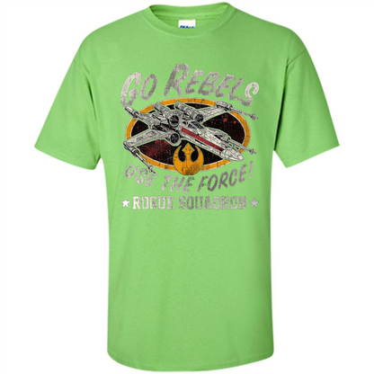 Rogue Squadron Graphic T-shirt Go Rebels Use The Force Lime
