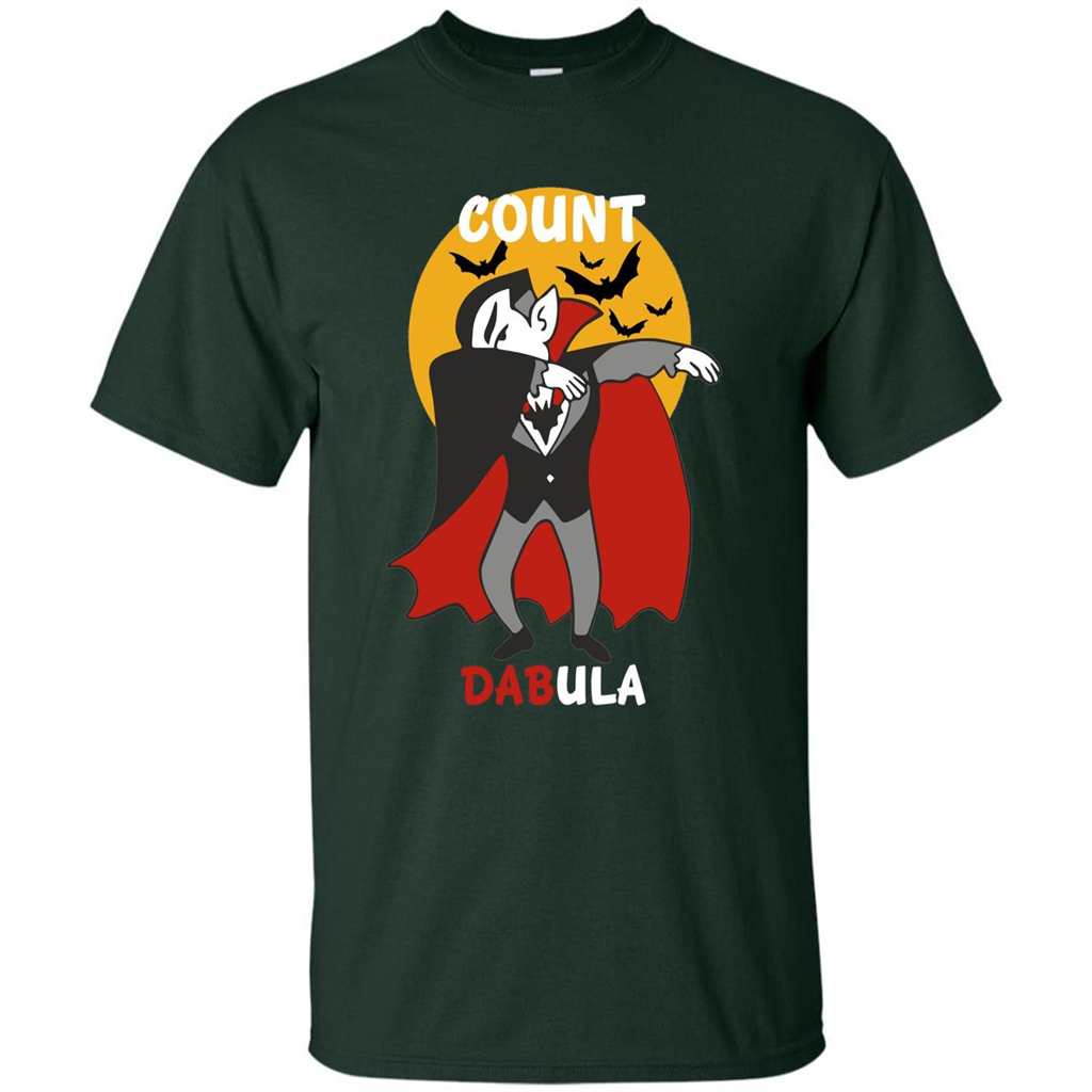 Count Dabula Dabbing Halloween T-shirt Forest Green