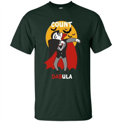Count Dabula Dabbing Halloween T-shirt Forest Green