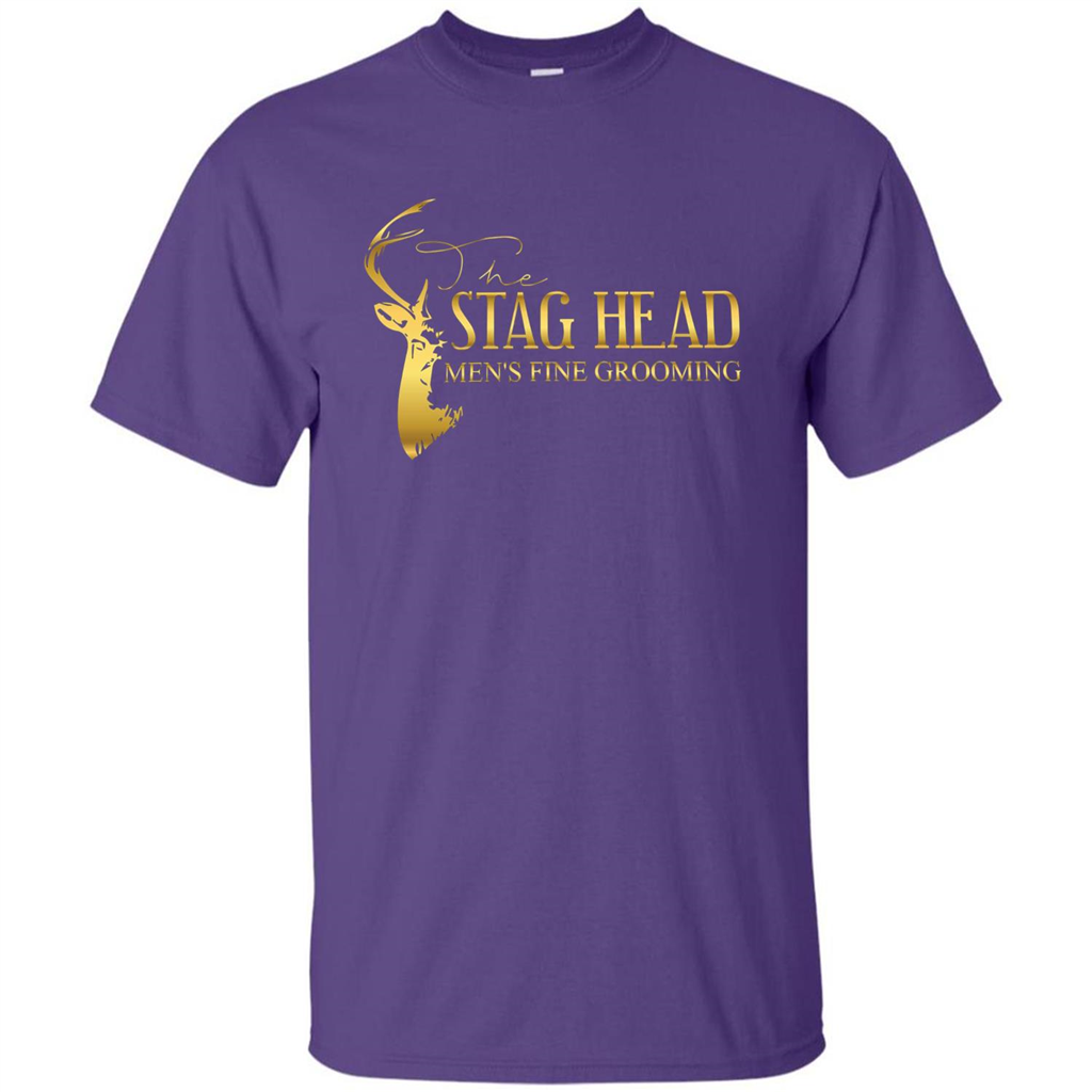 The Stag Head Men's Fine Grooming T-shirt Purple