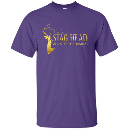 The Stag Head Men's Fine Grooming T-shirt Purple