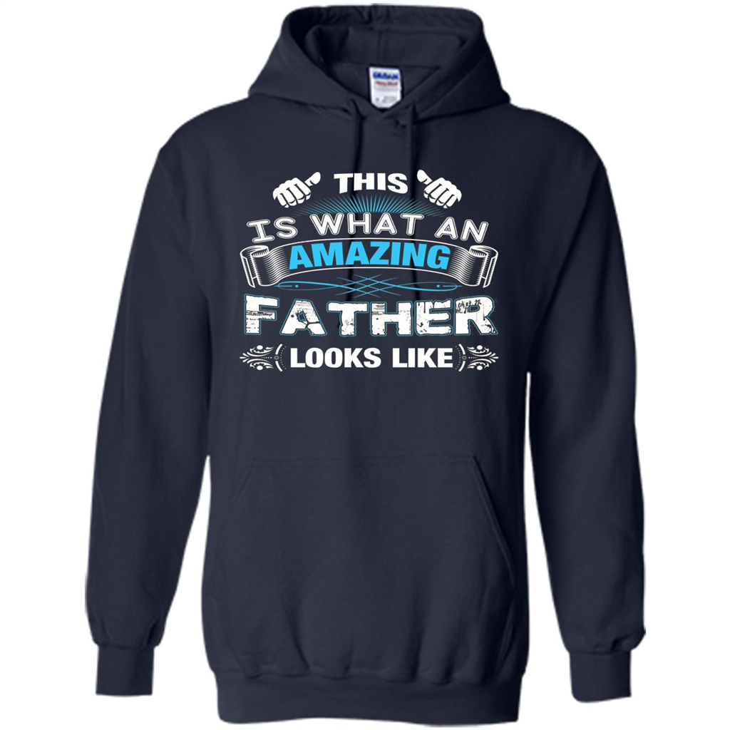 Fathers Day T-shirt This is What An Amazing Looks Like Navy