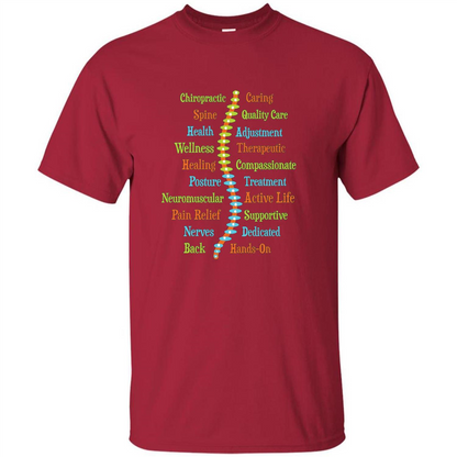 National Chiropractic Health Month Chiropracter T Shirt Cardinal