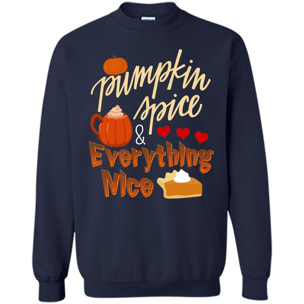 Pumpkin Spice Everything Nice T-shirt Navy