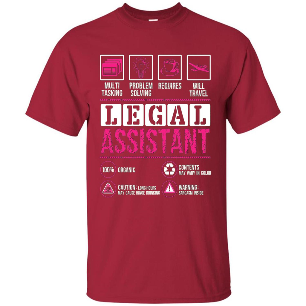 Legal Assistant T-shirt Funny Legal Assistant T-shirt Cardinal