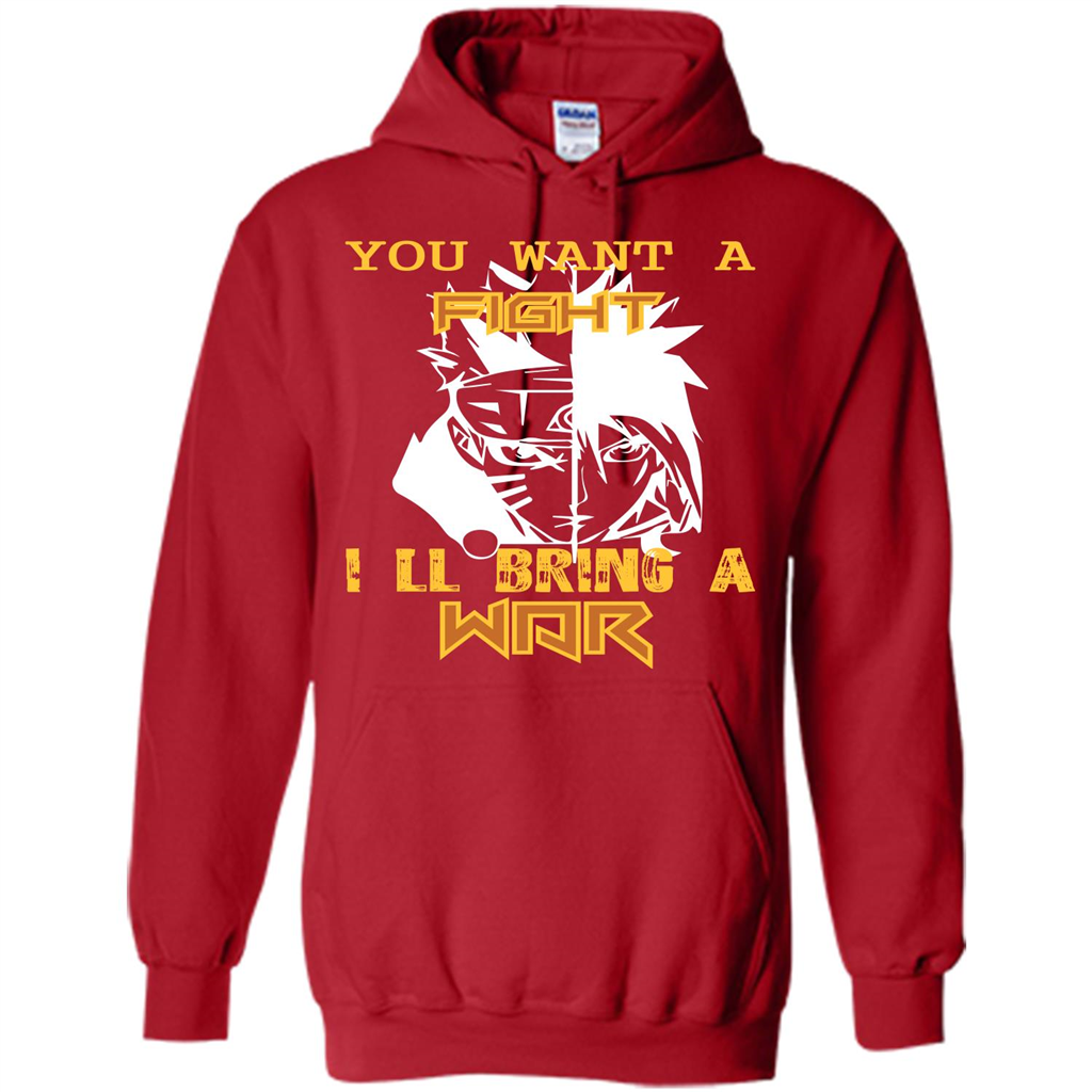 Movie T-shirt You Want A Fight I_Ñéll Bring A War Red