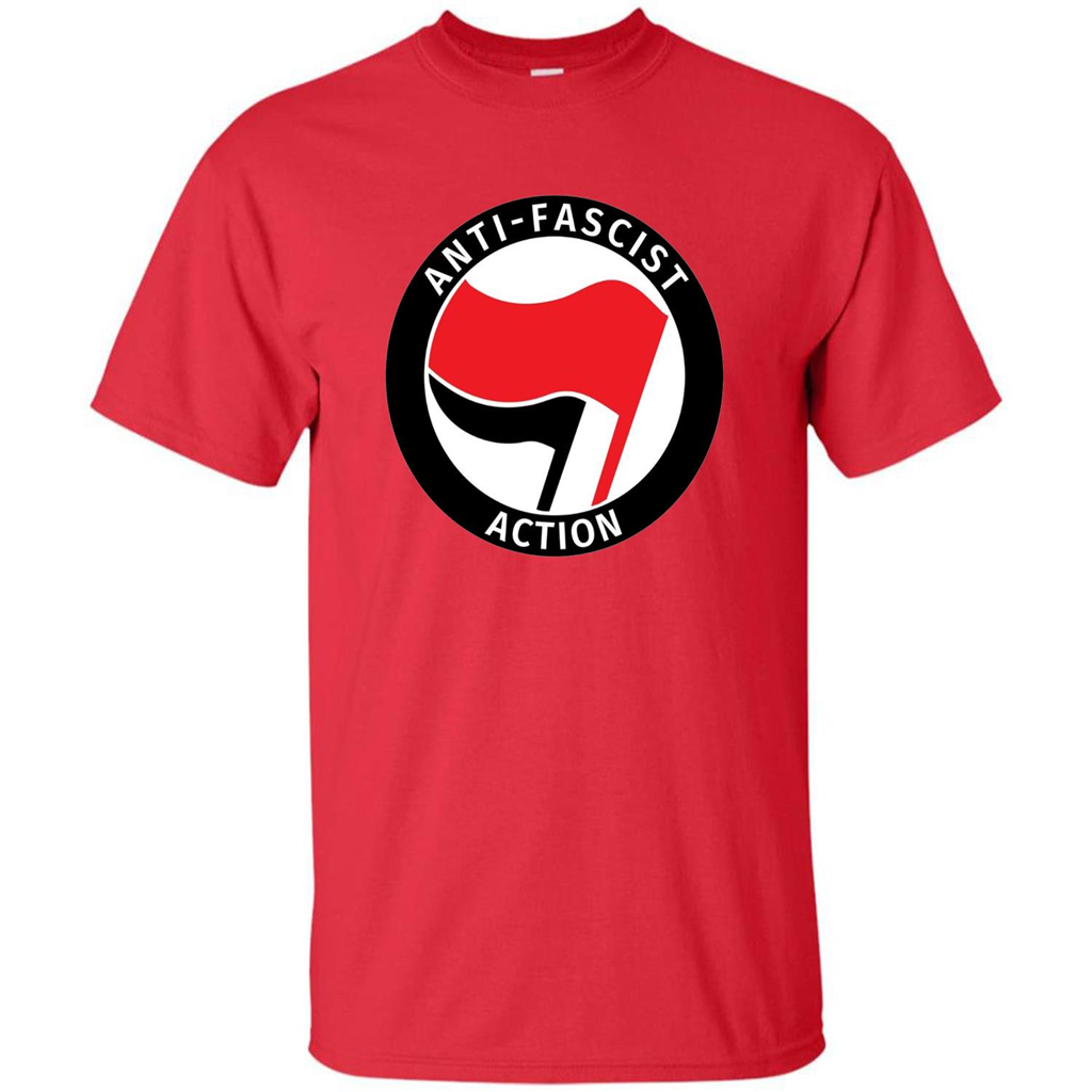 Anti - Fascist Action T-shirt Red