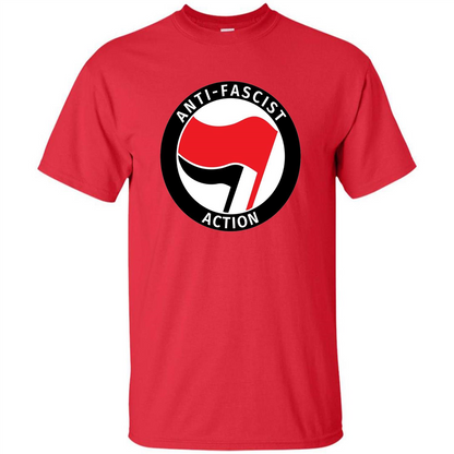 Anti - Fascist Action T-shirt Red
