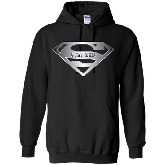Fathers Day T-shirt Super Step Dad Black