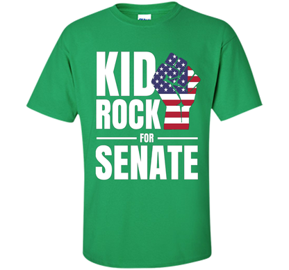 Campaign T-shirt Kid Rock For Senate T-shirt Irish Green