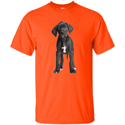 Great Dane Puppy T-shirt Orange