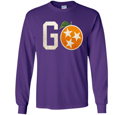 Tennessee Vintage Distressed Orange and White Flag Shirt t-shirt Purple