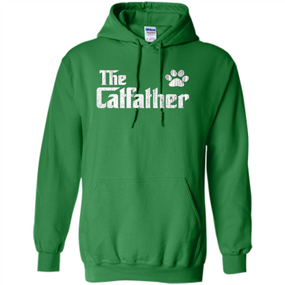 Cat Lover T-shirt The Catfather Irish Green