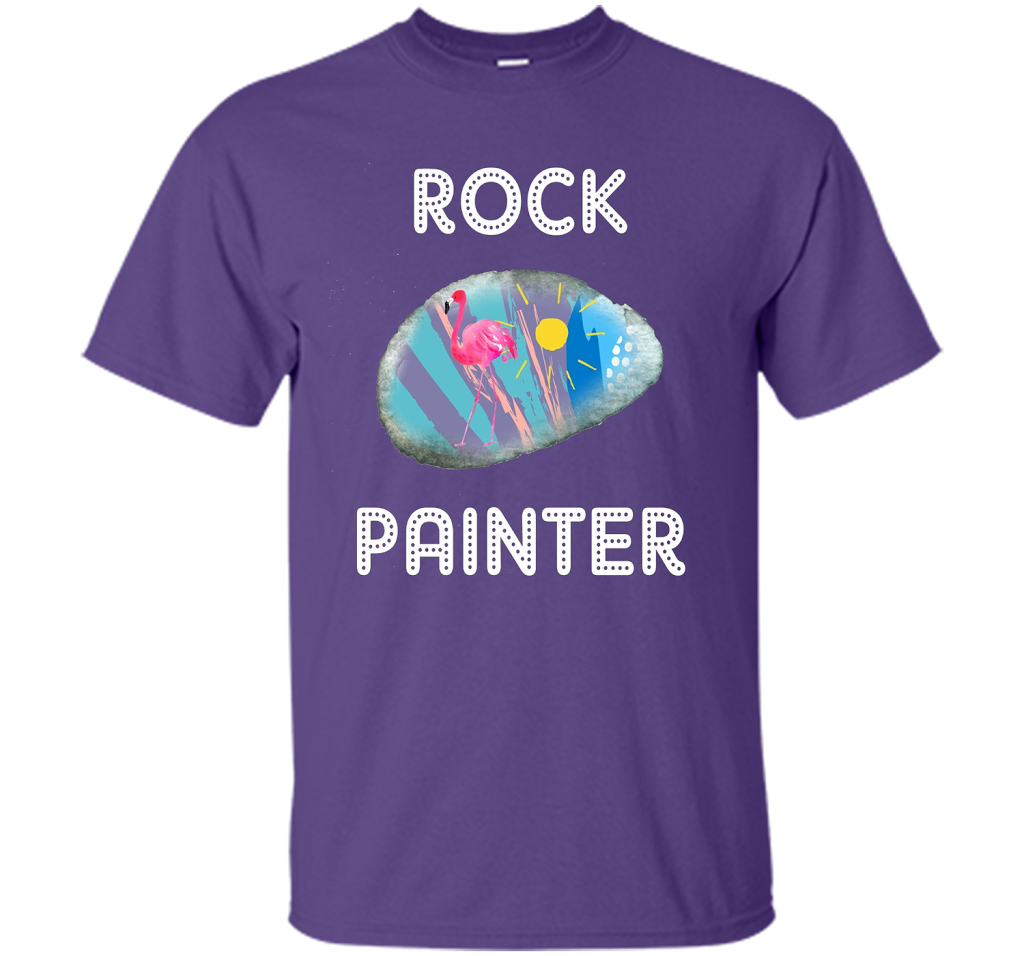 Rock Painter Shirt for People Who Paint Rocks or Hunt Rocks shirt Purple