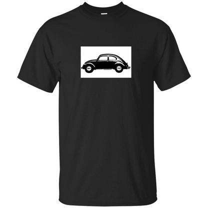 German Car T-shirt 1960's Beetle Black
