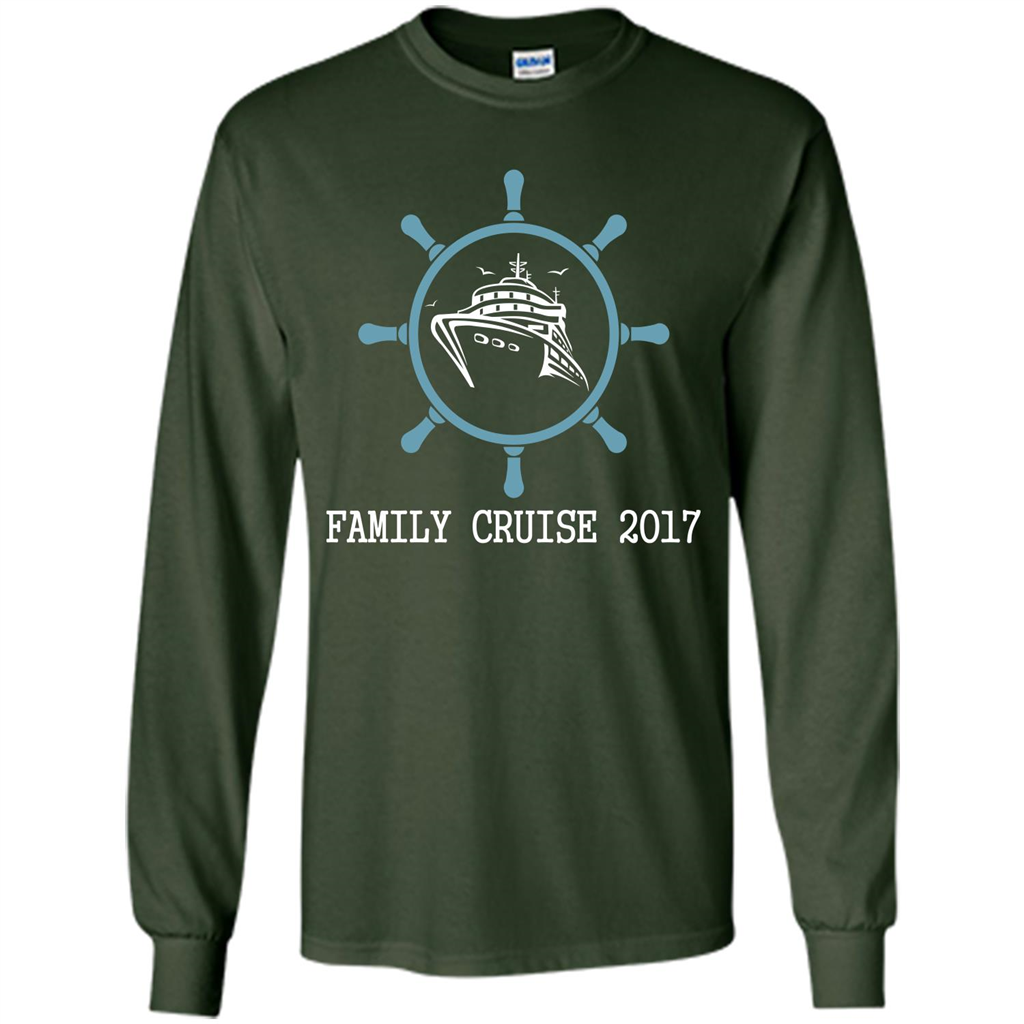 Family T-shirt Family Cruise 2017 Forest Green