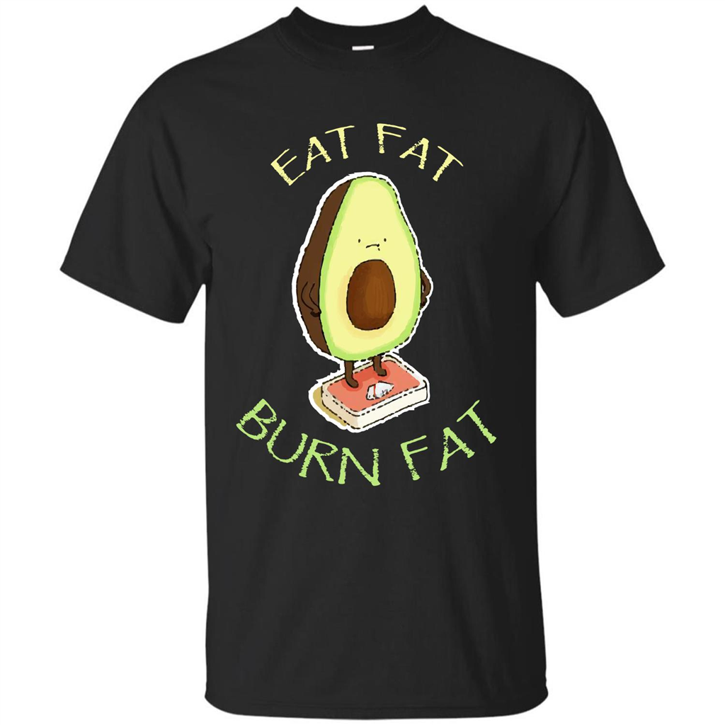 Avocado T-shirt Eat Fat Burn Fat T-shirt Royal