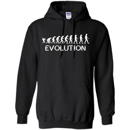 Evolution Biology Monkey To Human T-Shirt Black