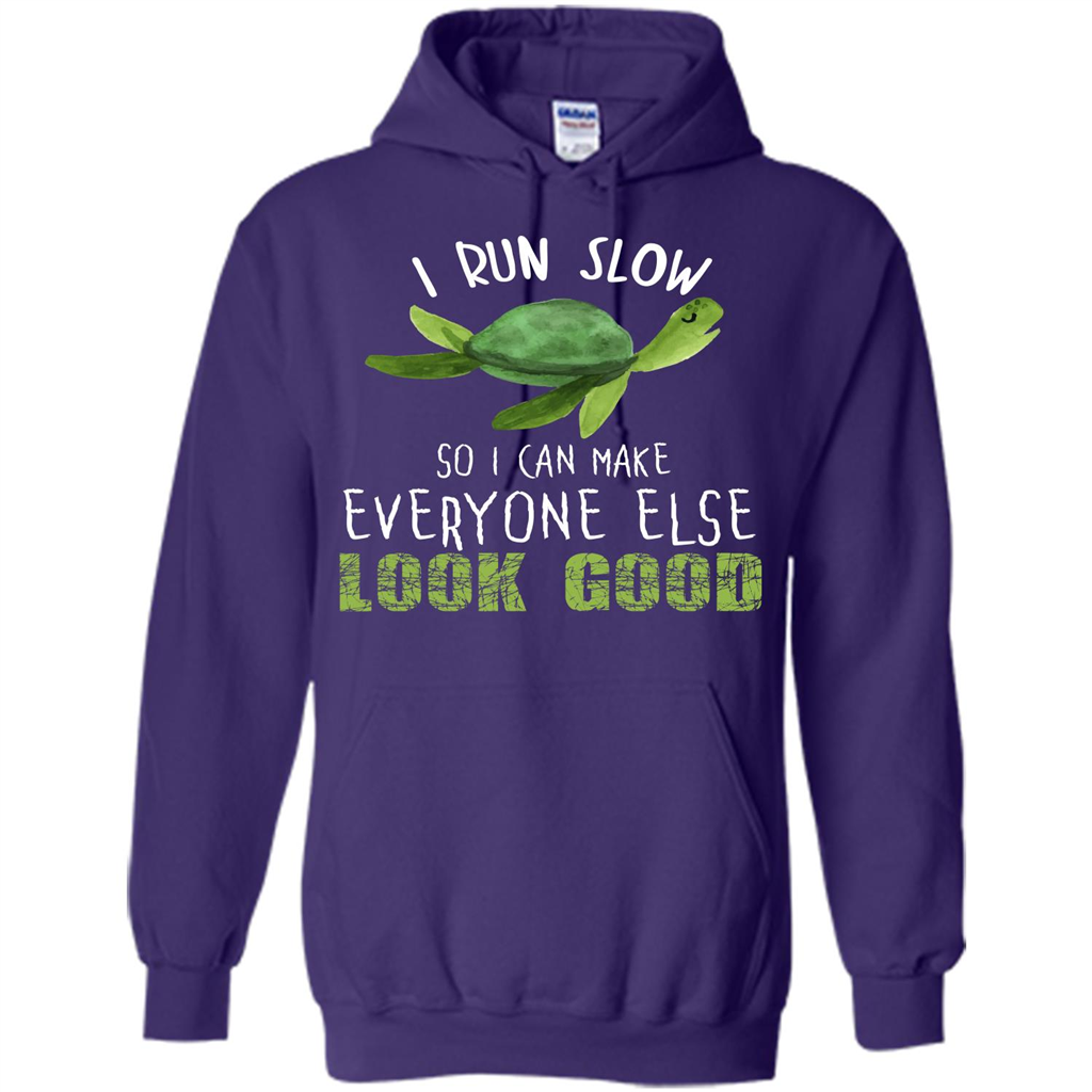 Turtle T-shirt I Run Slow So I Can Make Everyone Else Look Good Purple