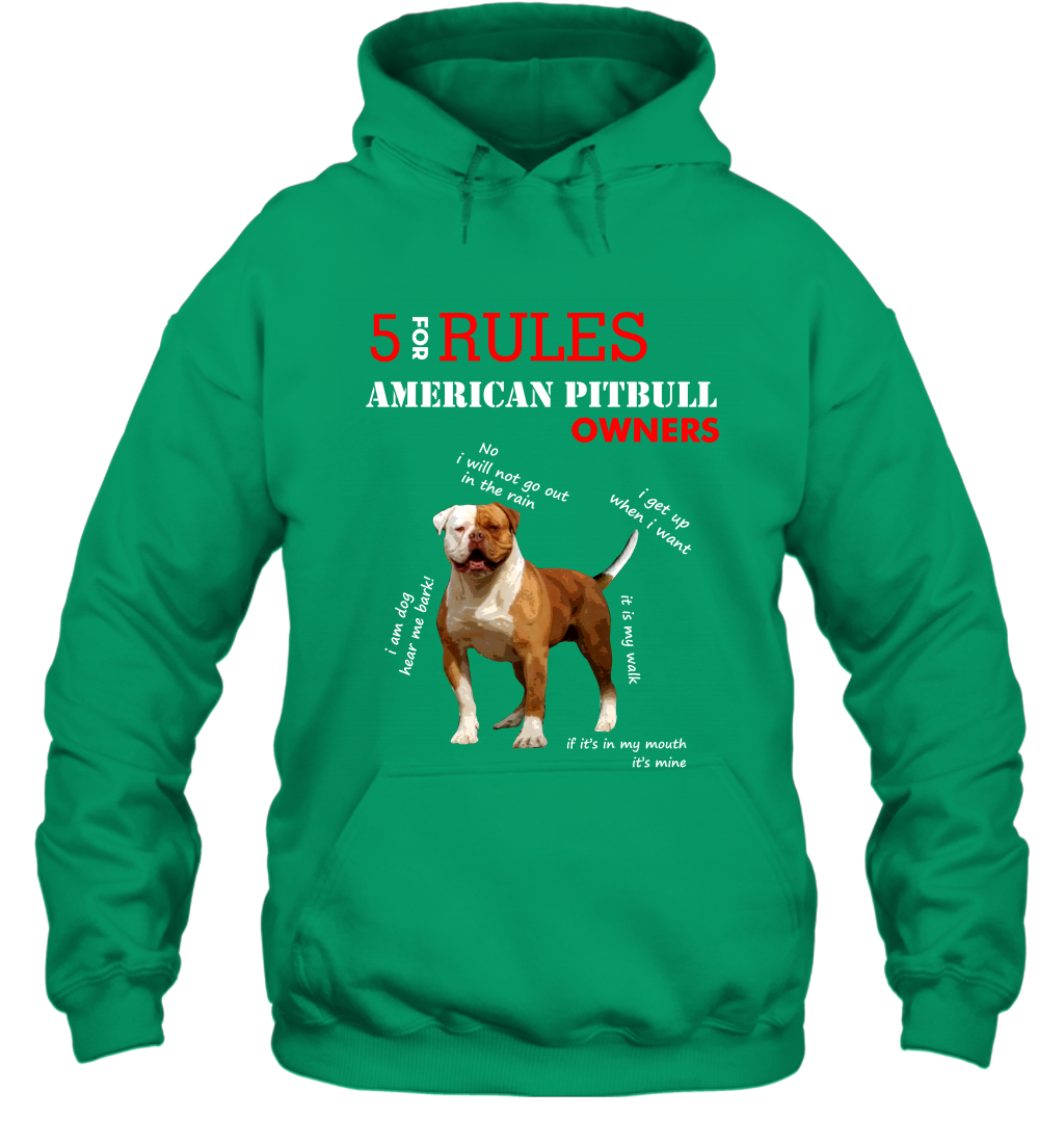 5 For Rules American Pitbull Owners Shirt Hoodie Irish