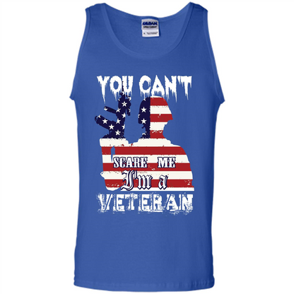 Military T-shirt You Can't Scare Me I'm A Veteran Royal