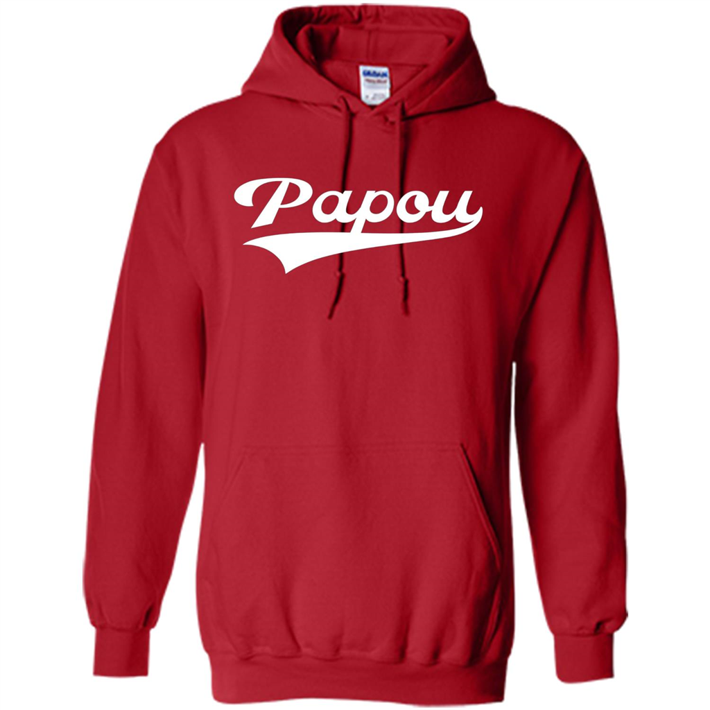 Fathers Day T-shirt Papou Red