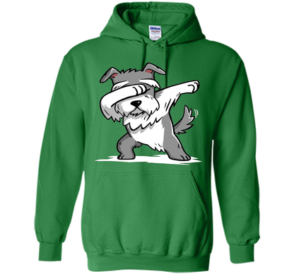 Dog T-shirt Schnauzer Dabbing T-shirt Irish Green