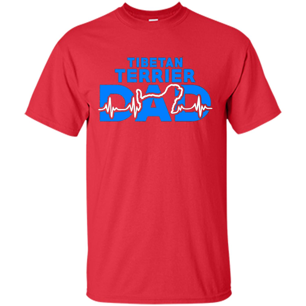 Tibetan Terrier Dad T-shirt Red