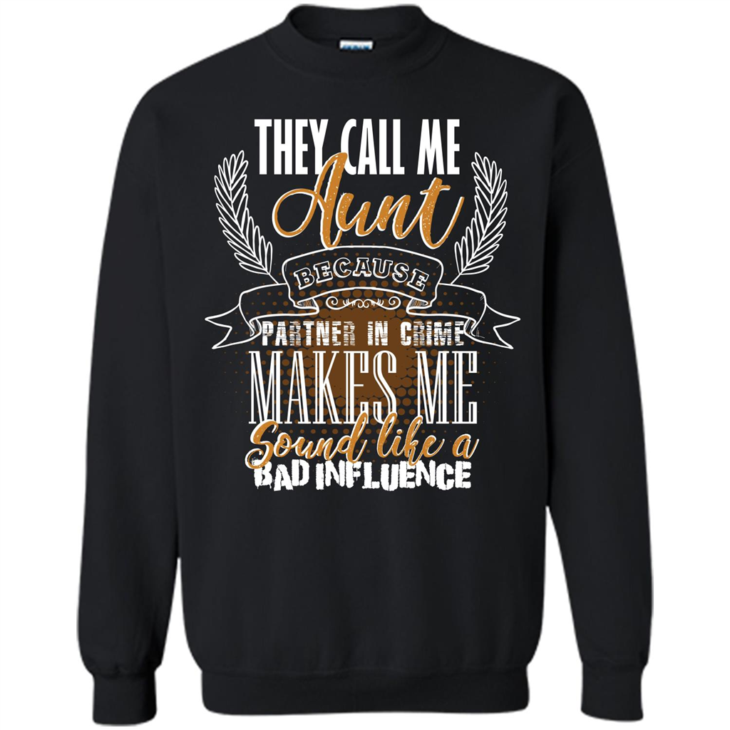 Funny Aunt T-shirt They Call Me Aunt Black